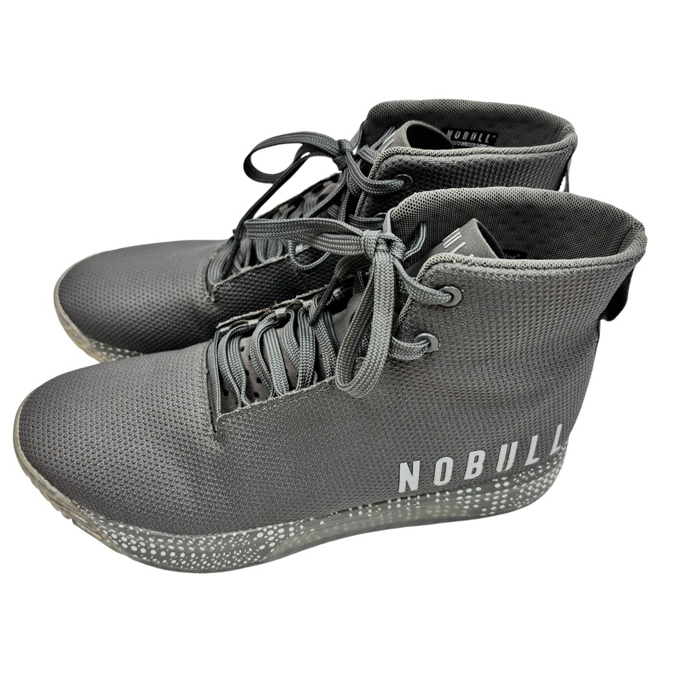 NOBULL High-Top Trainer Mens Grey size 10 SuperFabric Cross Training Shoes - Picture 2 of 10